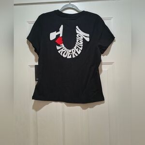 NWT True Religion "I Love True Religion" Black Shirt Size XL